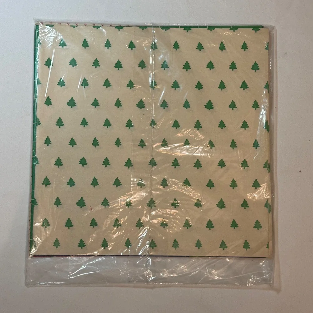 Vintage Christmas Gift Wrap 10 Sheets‎ 5 Designs Santa Trees 36 Sq Ft New